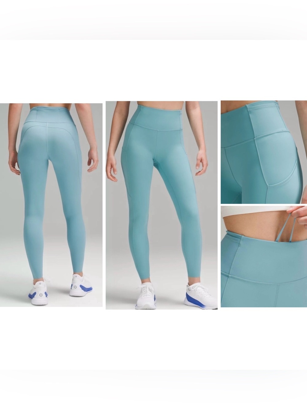 NWT Lululemon Fast & Free High-Rise Tight 25” Tidal Teal Size 4